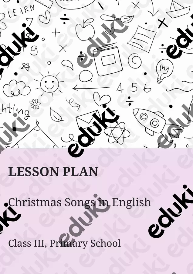 Christmas Songs in English Piani di lezione - Christmas Songs in English - Scuola a Colori - Pagina di copertina