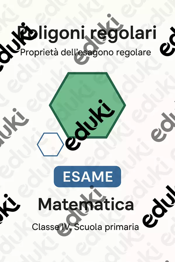 Proprietà dell'esagono regolare Compiti in classe/Test - Proprietà dell'esagono regolare - Matematica Insieme - Pagina di copertina