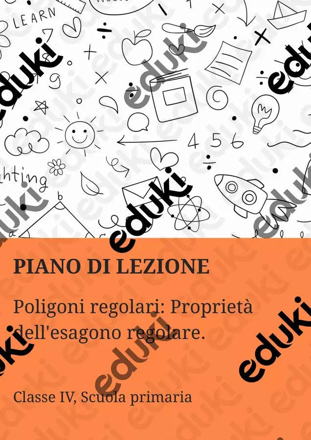 Proprietà dell'esagono regolare Piani di lezione - Proprietà dell'esagono regolare - Matematica Insieme - Pagina di copertina