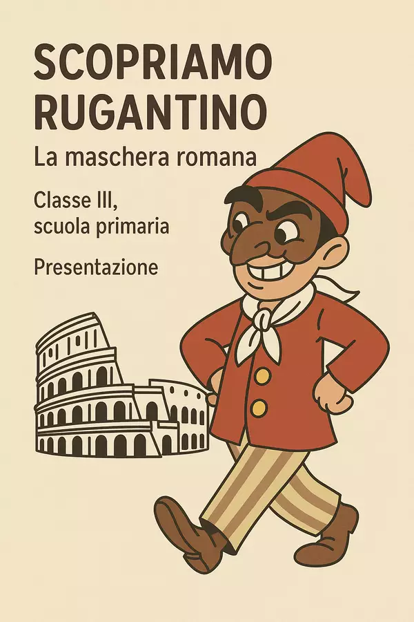 Scopriamo Rugantino: La maschera romana Presentazioni / Lavagne - Scopriamo Rugantino: La maschera romana - Maestra di Italiano - Pagina di copertina