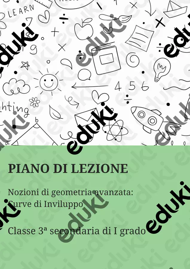 Nozioni di Geometria Avanzata: Curve di Inviluppo Piani di lezione - Nozioni di Geometria Avanzata: Curve di Inviluppo - Matematica Insieme - Pagina di copertina