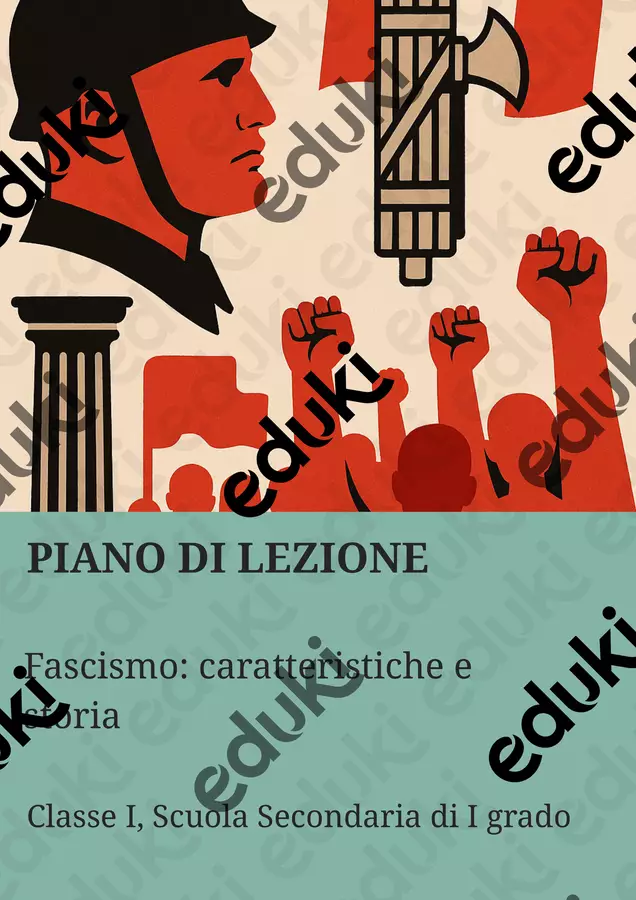 Fascismo: caratteristiche e storia, movimenti politici del XX secolo Piani di lezione - Fascismo: caratteristiche e storia, movimenti politici del XX secolo - La Macchina del Sapere - Pagina di copertina