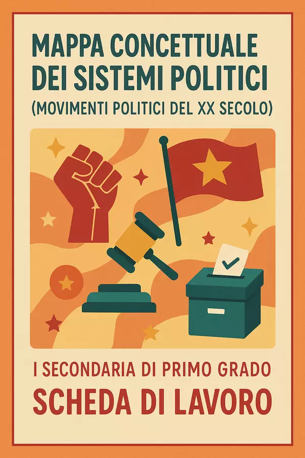 Mappa concettuale dei sistemi politici (movimenti politici del XX secolo) Esercizi - Mappa concettuale dei sistemi politici (movimenti politici del XX secolo) - La Macchina del Sapere - Pagina di copertina