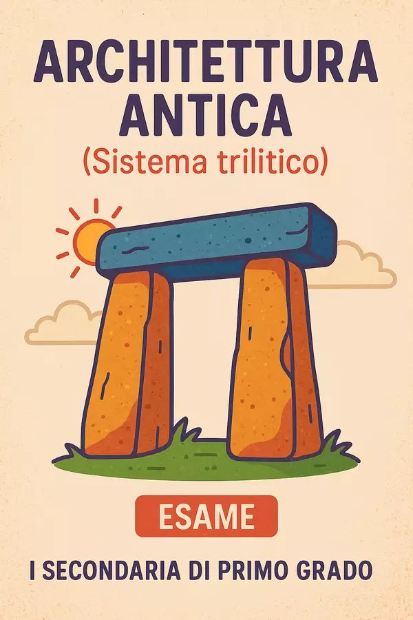 Esame: Architettura antica (sistema trilitico) Compiti in classe/Test - Esame: Architettura antica (sistema trilitico) - La Macchina del Sapere - Pagina di copertina