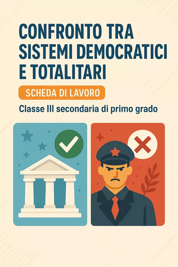 Confronto tra sistemi democratici e totalitari Esercizi - Confronto tra sistemi democratici e totalitari - La Macchina del Sapere - Pagina di copertina