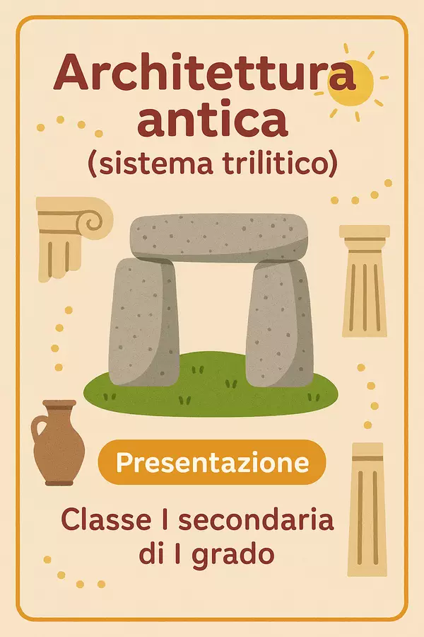 Architettura antica (il sistema trilitico) Presentazioni / Lavagne - Architettura antica (il sistema trilitico) - La Macchina del Sapere - Pagina di copertina
