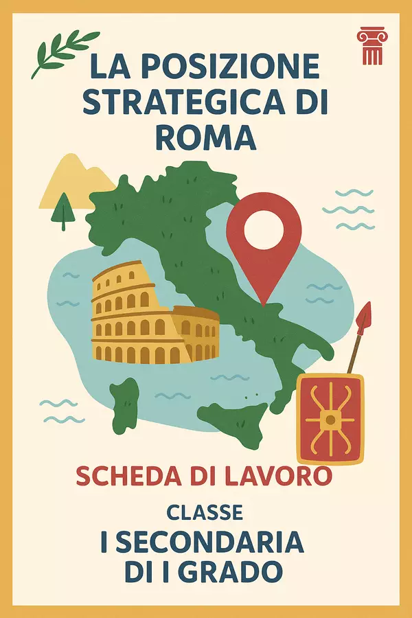 La posizione strategica di Roma (i sette colli di Roma) Esercizi - La posizione strategica di Roma (i sette colli di Roma) - La Macchina del Sapere - Pagina di copertina