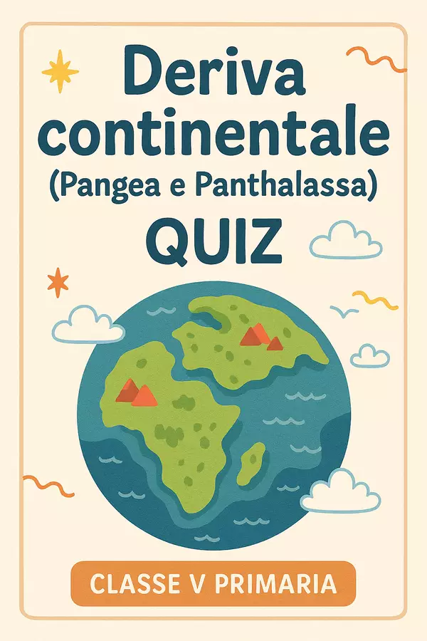 Quiz: La deriva continentale (la Pangea e la Panthalassa) Quiz - Quiz: La deriva continentale (la Pangea e la Panthalassa) - La Macchina del Sapere - Pagina di copertina