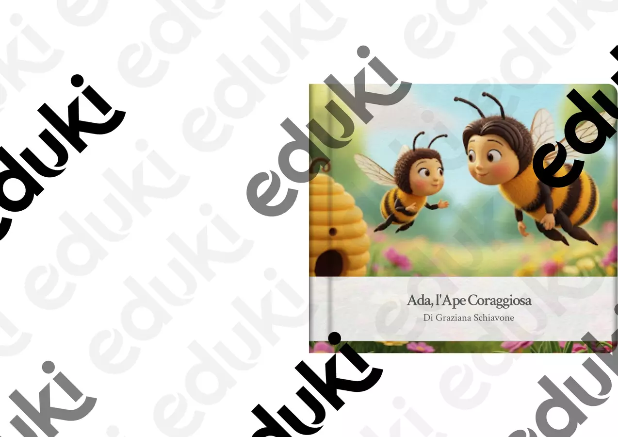 Ada, l'ape coraggiosa Opere didattiche / Libri di testo - Ada, l'ape coraggiosa - Grazy_art_lab - Pagina di copertina
