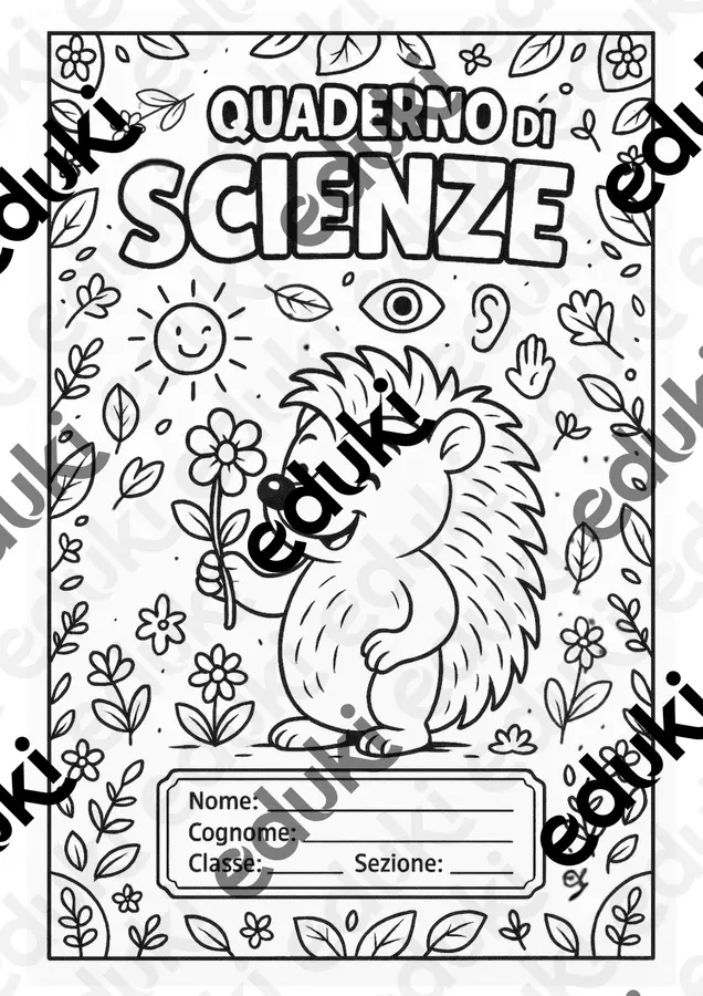 Copertine per quaderni di Scienze per tutte le classi Materiale per pittura e bricolage - Copertine per quaderni di Scienze per tutte le classi - Scuola Illustrata - Pagina di copertina