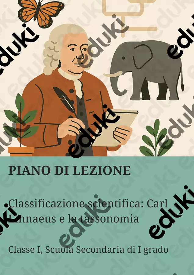 Classificazione scientifica: Carl Linnaeus e la tassonomia Piani di lezione - Classificazione scientifica: Carl Linnaeus e la tassonomia - La Macchina del Sapere - Pagina di copertina