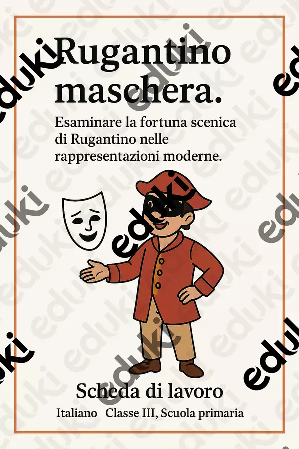 Esaminare la fortuna scenica di Rugantino nelle rappresentazioni moderne Schede informative - Esaminare la fortuna scenica di Rugantino nelle rappresentazioni moderne - Maestra di Italiano - Pagina di copertina