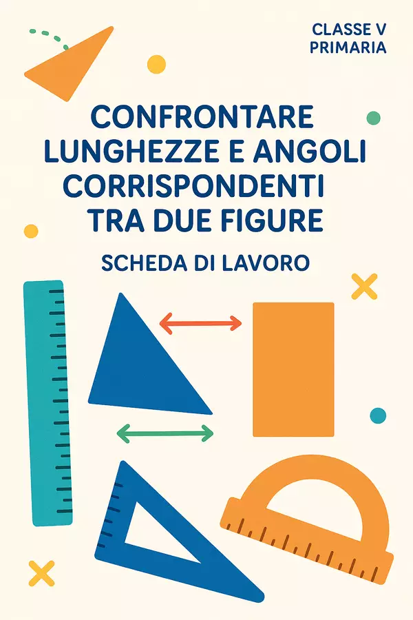 Confrontare lunghezze e angoli corrispondenti tra due figure Esercizi - Confrontare lunghezze e angoli corrispondenti tra due figure - Matematica Insieme - Pagina di copertina