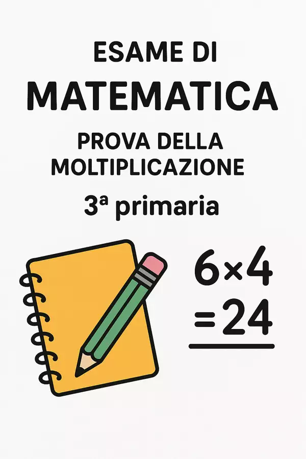 Matematica: Prova della moltiplicazione Compiti in classe/Test - Matematica: Prova della moltiplicazione - Matematica Insieme - Pagina di copertina