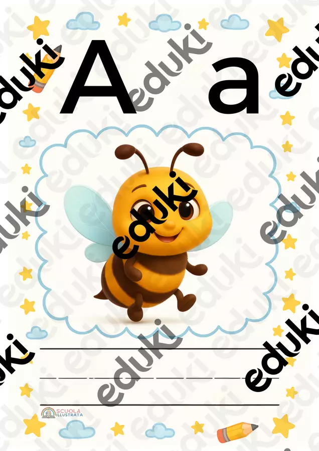 Alfabetiere da stampare con lettere straniere Materiale di supporto/inclusione - Alfabetiere da stampare con lettere straniere - Scuola Illustrata - Pagina di copertina