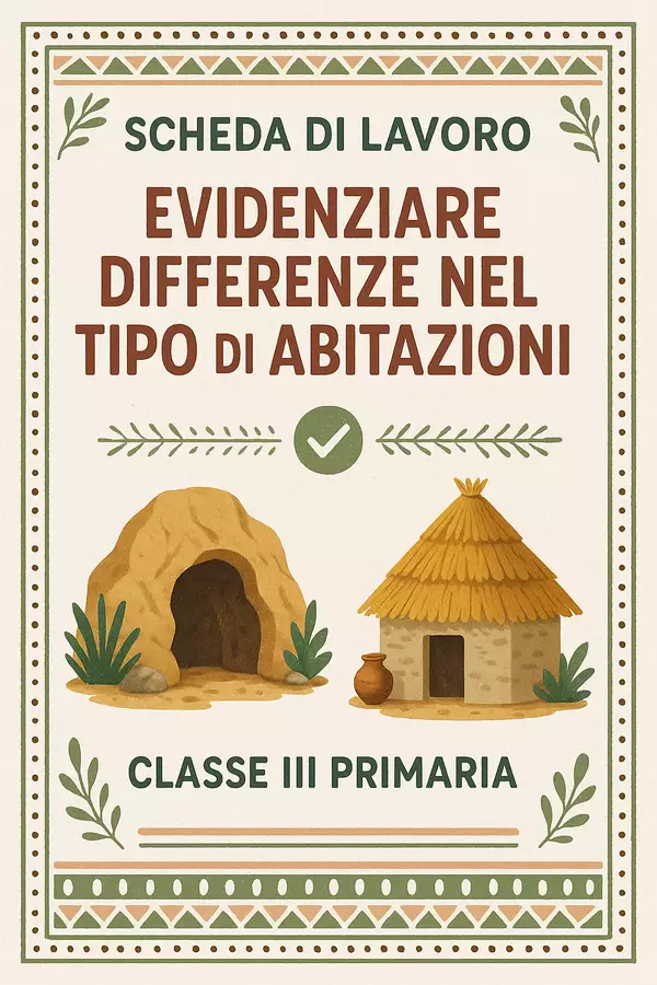 Evidenziare differenze nel tipo di abitazioni Esercizi - Evidenziare differenze nel tipo di abitazioni - La Macchina del Sapere - Pagina di copertina