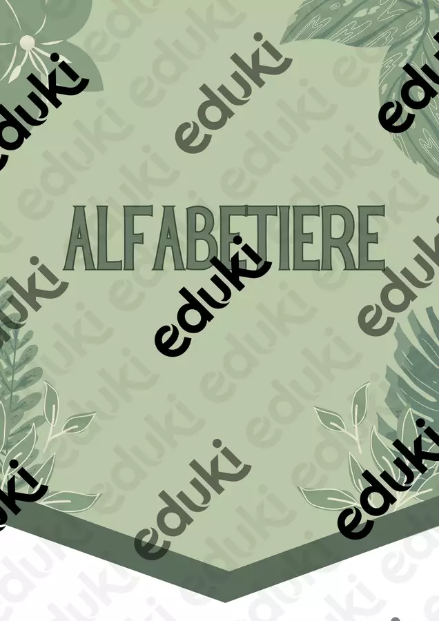 ALFABETIERE - Tema tropici - STAMPATO MAIUSCOLO Poster - ALFABETIERE - Tema tropici - STAMPATO MAIUSCOLO - La_maestra_sami - Pagina di copertina
