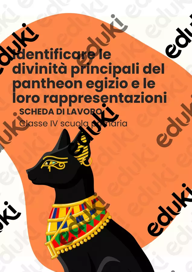 Identificare le divinità principali del pantheon egizio e le loro rappresentazioni Schede informative - Identificare le divinità principali del pantheon egizio e le loro rappresentazioni - La Macchina del Sapere - Pagina di copertina
