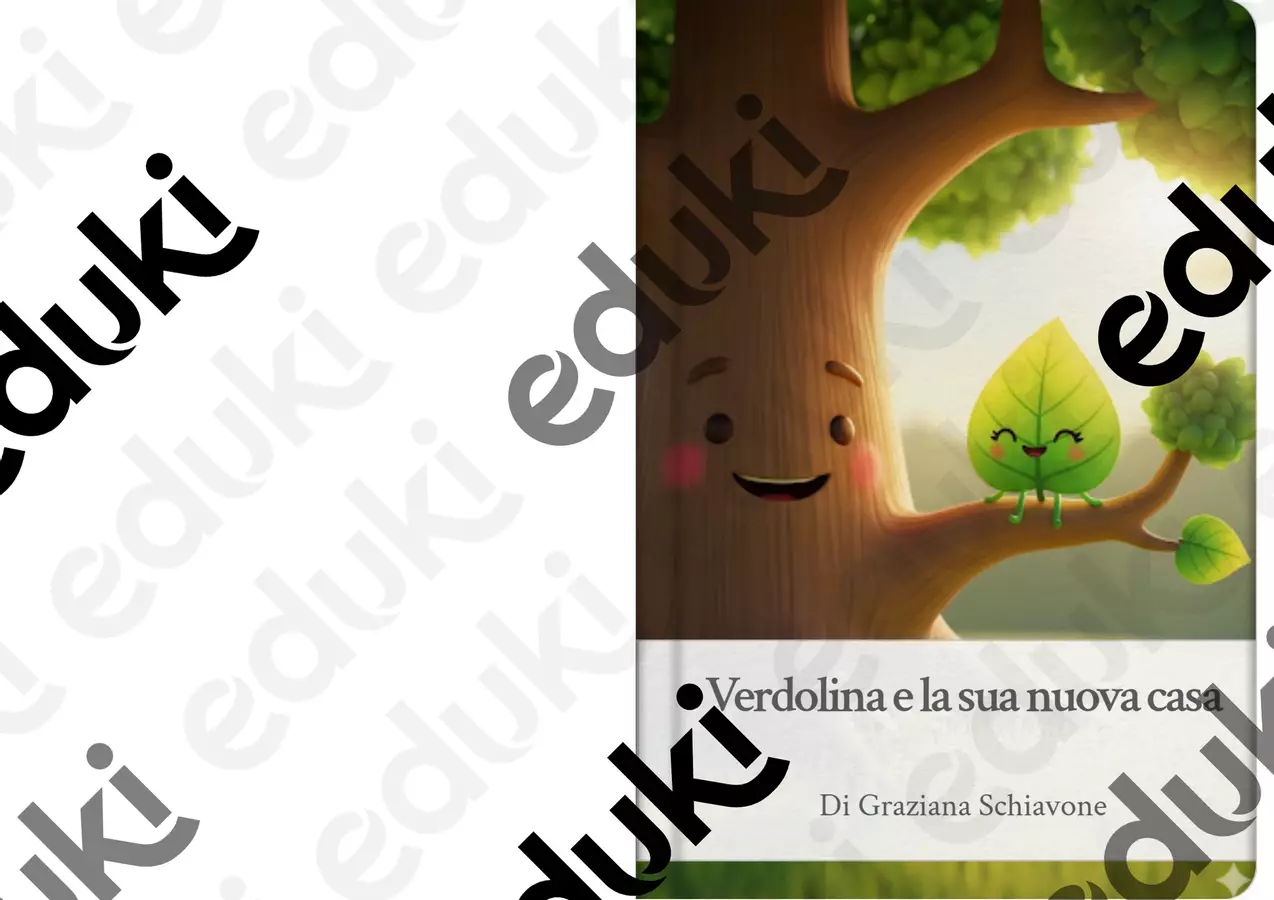 Verdolina e la sua nuova casa Opere didattiche / Libri di testo - Verdolina e la sua nuova casa - Grazy_art_lab - Pagina di copertina