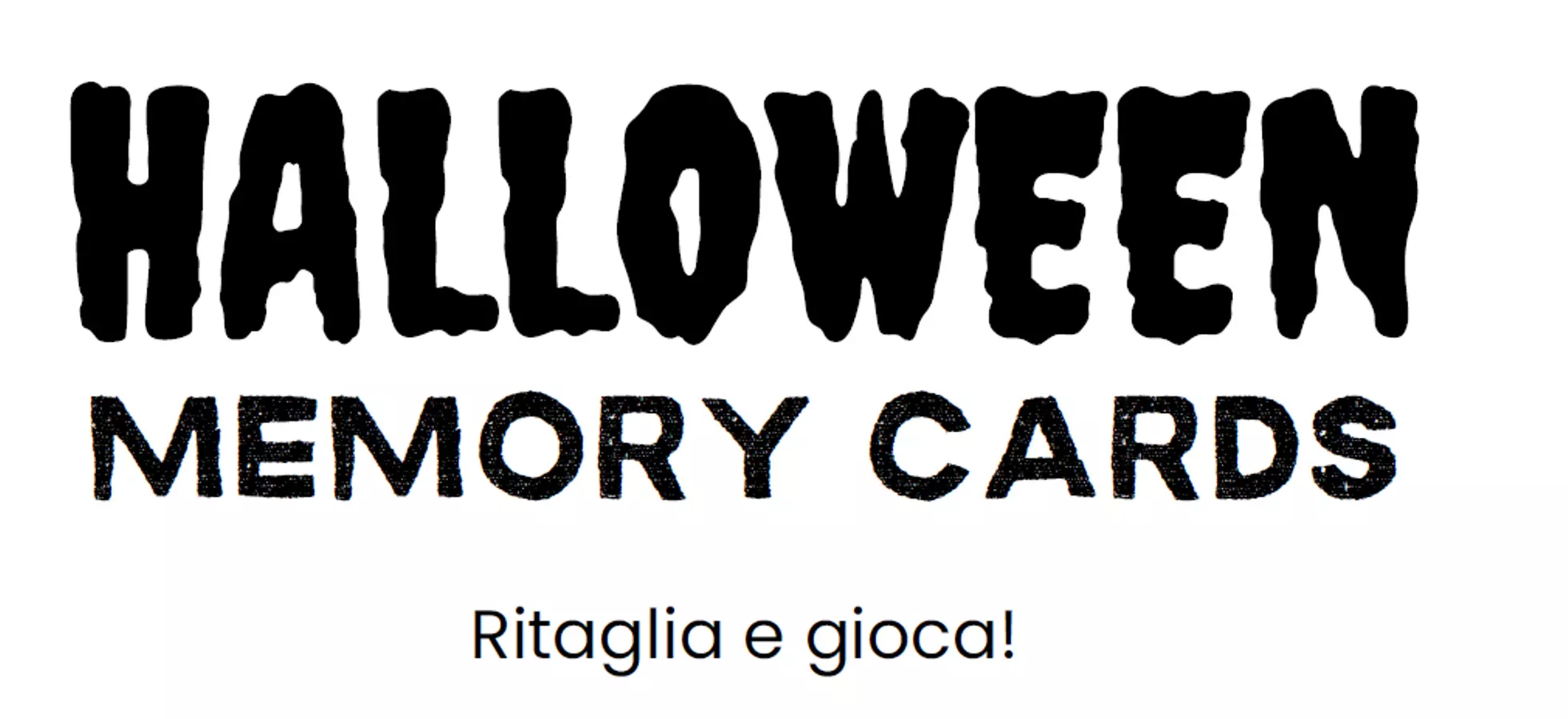 Memory Card a tema Halloween Giochi - Memory Card a tema Halloween - Le Avventure di un Matematico allo Sbaraglio - Pagina di copertina