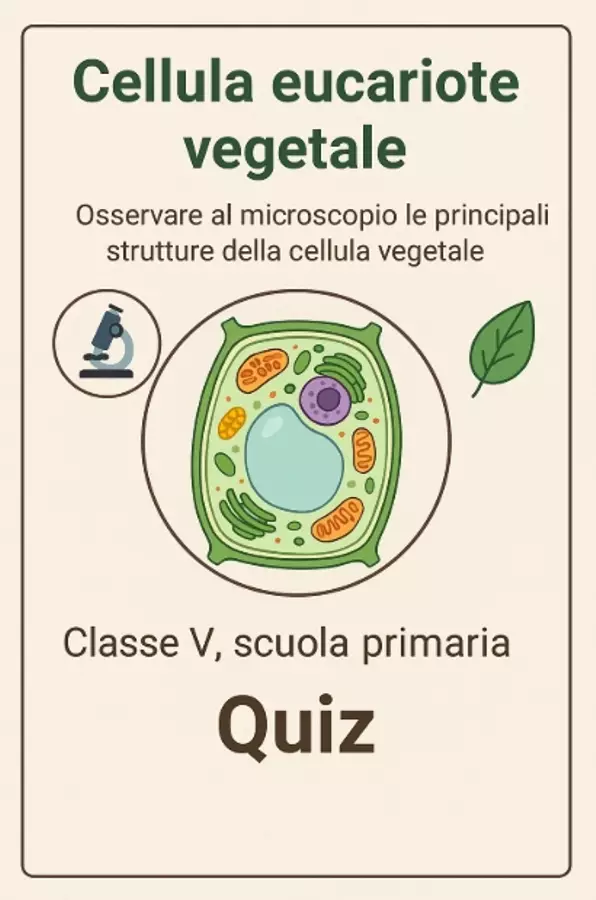 Le strutture della cellula eucariote vegetale Quiz - Le strutture della cellula eucariote vegetale - Scienza Magica - Pagina di copertina