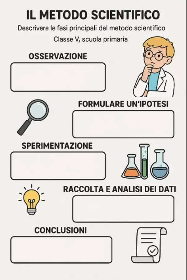 Il metodo scientifico: le fasi principali Esercizi - Il metodo scientifico: le fasi principali - Scienza Magica - Pagina di copertina