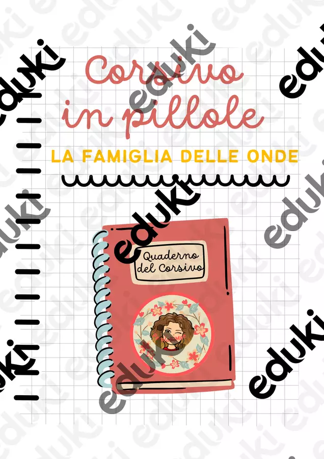Corsivo - famiglia delle onde Esercizi - Corsivo - famiglia delle onde - Paroladimae - Pagina di copertina