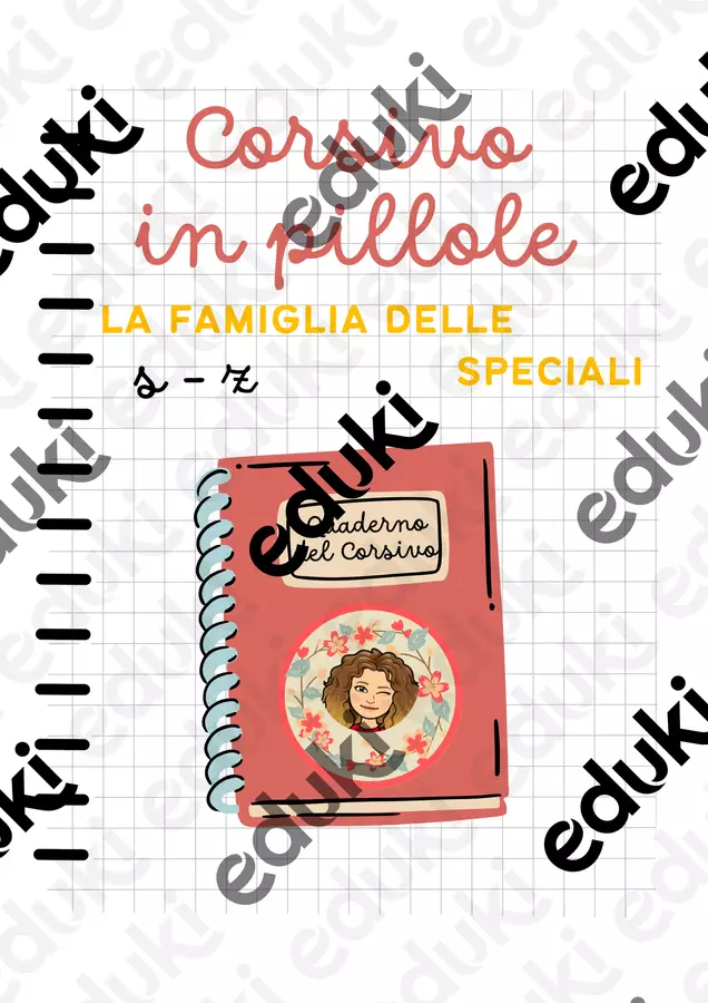 Corsivo le speciali-lettere maiuscole-collegamenti speciali Esercizi - Corsivo le speciali-lettere maiuscole-collegamenti speciali - Paroladimae - Pagina di copertina