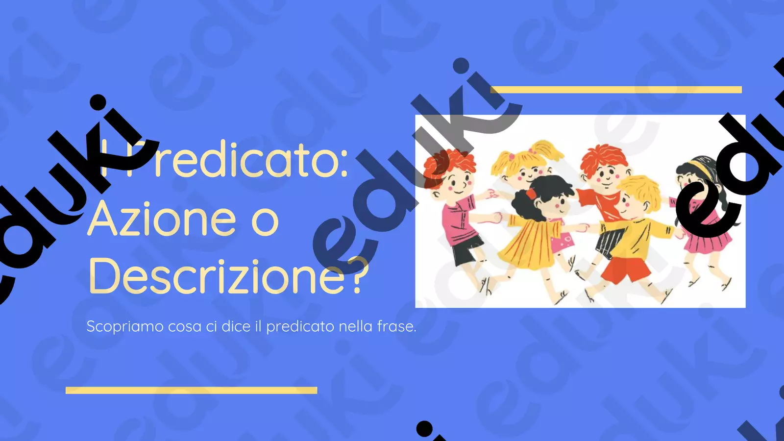 Il Predicato Azione o Descrizione Schede informative - Il Predicato Azione o Descrizione - Maestra Rosanna - Pagina di copertina