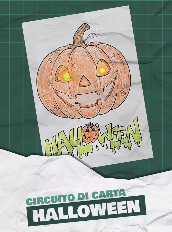 Circuito di carta - Zucca di Halloween Esperimenti - Circuito di carta - Zucca di Halloween - Maestro Francesco - Pagina di copertina