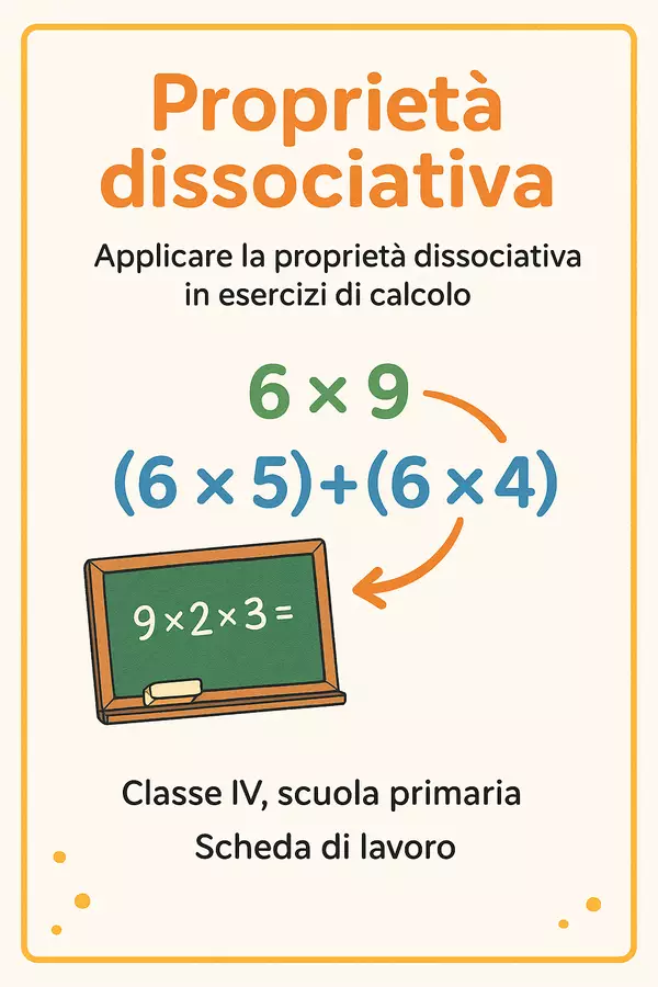 Proprietà dissociativa: Applicare la proprietà dissociativa in esercizi di calcolo Esercizi - Proprietà dissociativa: Applicare la proprietà dissociativa in esercizi di calcolo - Matematica Insieme - Pagina di copertina