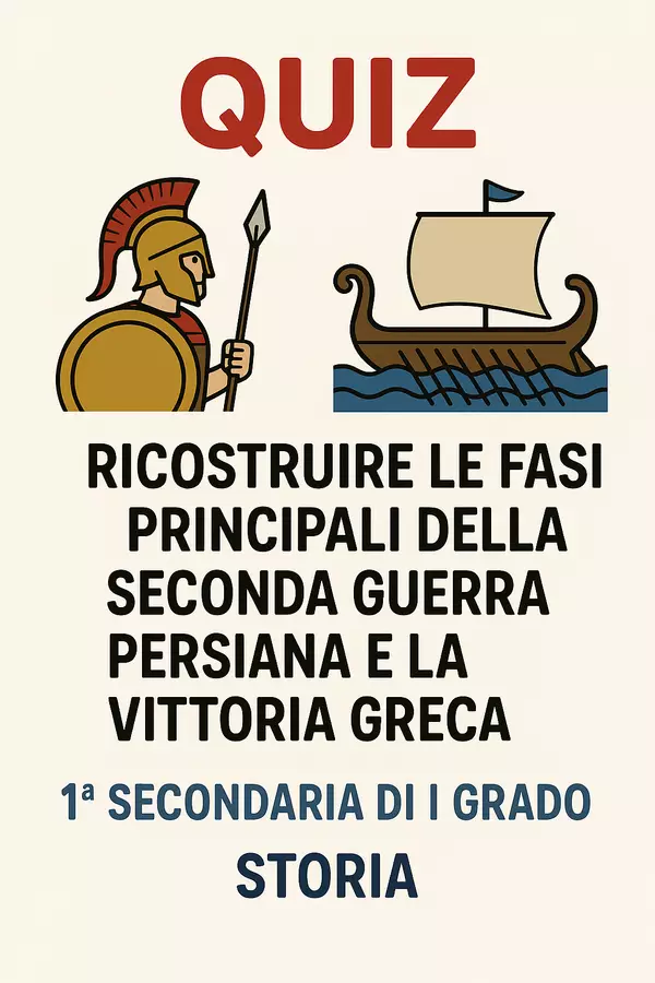 Quiz sulla Seconda Guerra Persiana Quiz - Quiz sulla Seconda Guerra Persiana - La Macchina del Sapere - Pagina di copertina