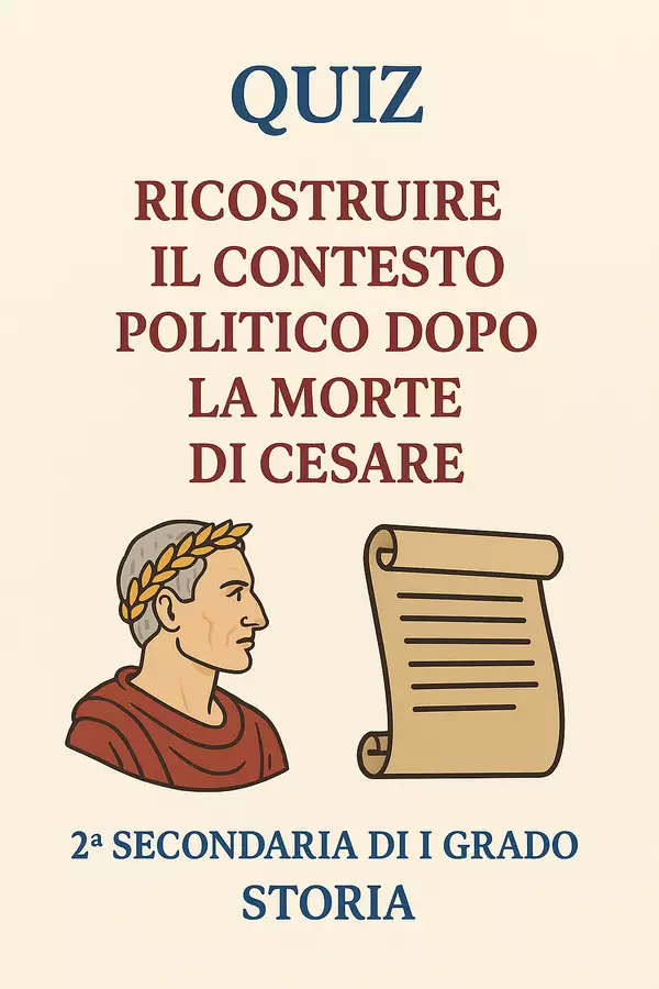 Quiz sul Secondo Triumvirato Quiz - Quiz sul Secondo Triumvirato - La Macchina del Sapere - Pagina di copertina