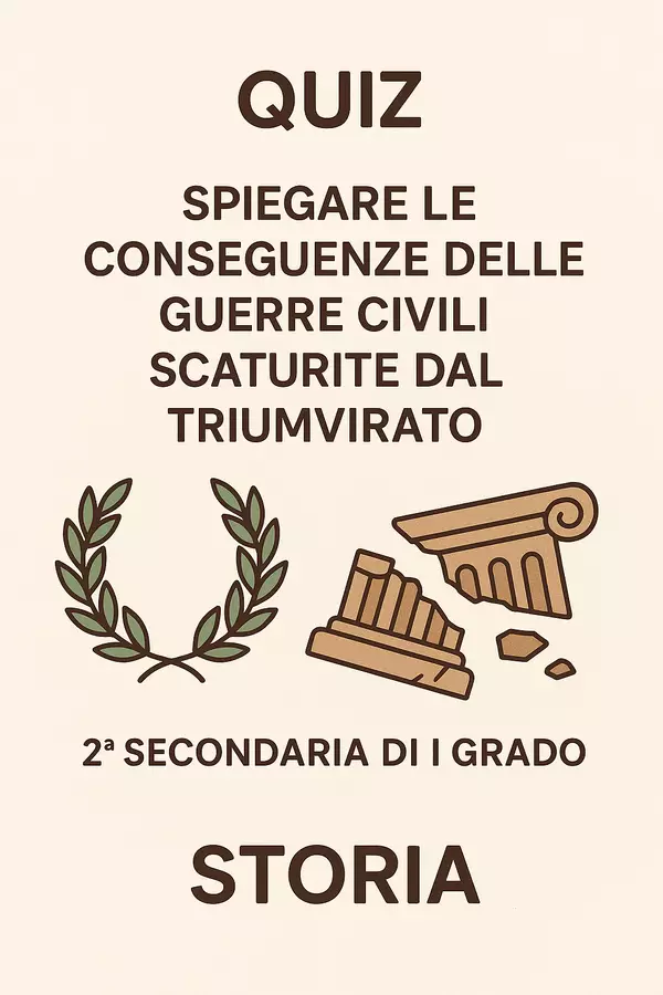 Quiz sulle Guerre Civili e il Secondo Triumvirato Quiz - Quiz sulle Guerre Civili e il Secondo Triumvirato - La Macchina del Sapere - Pagina di copertina