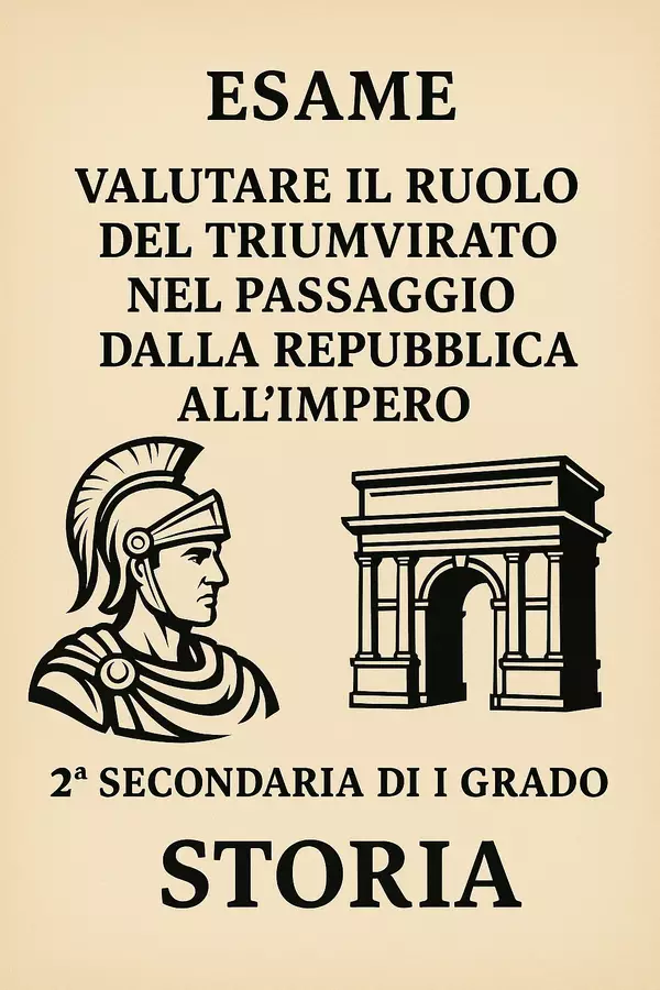 Esame sui Triumvirati Romani Compiti in classe/Test - Esame sui Triumvirati Romani - La Macchina del Sapere - Pagina di copertina