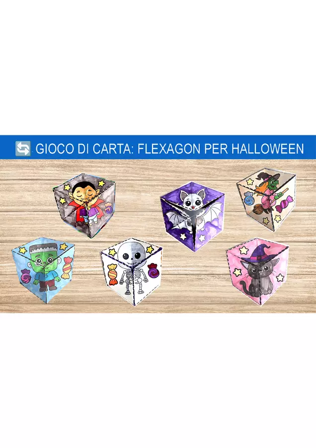 🔄 Gioco di carta: Flexagon di Halloween Esperimenti - 🔄 Gioco di carta: Flexagon di Halloween - Nikki_Giochi - Pagina di copertina
