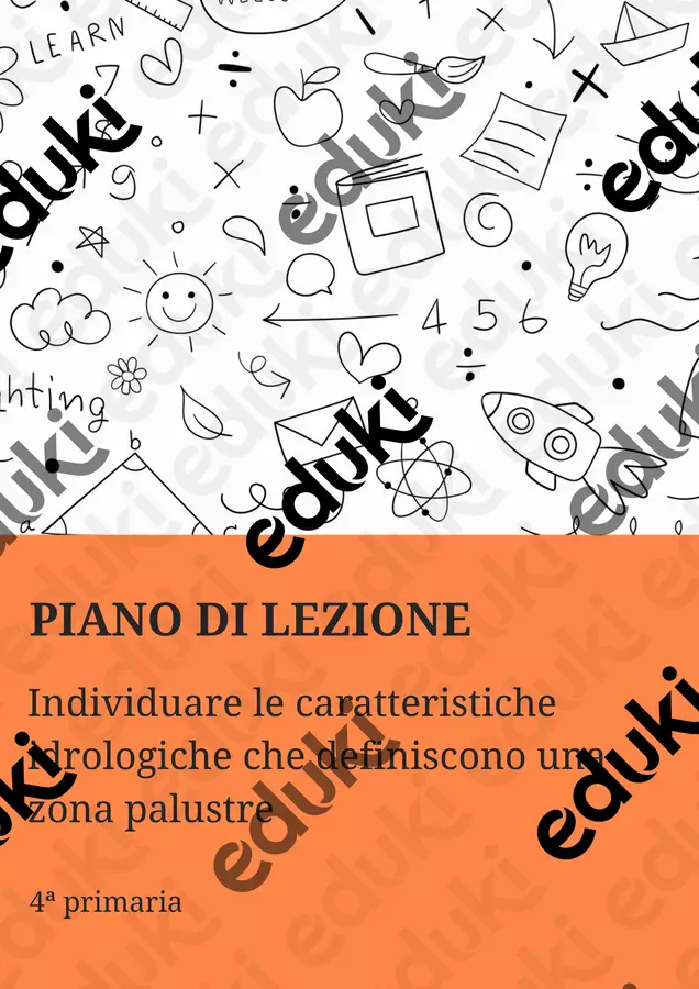 PL caratteristiche idrologiche che definiscono una palude Piani di lezione - PL caratteristiche idrologiche che definiscono una palude - Maestra Geo Giulia - Pagina di copertina