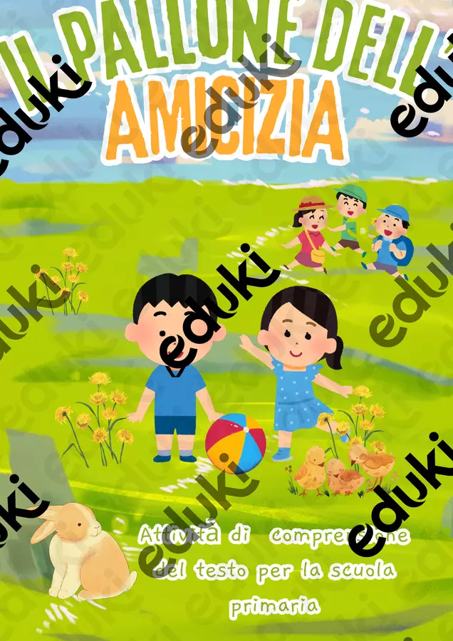 Il pallone dell’amicizia - storia d'inclusione Esercizi - Il pallone dell’amicizia - storia d'inclusione - valestudiafacile - Pagina di copertina