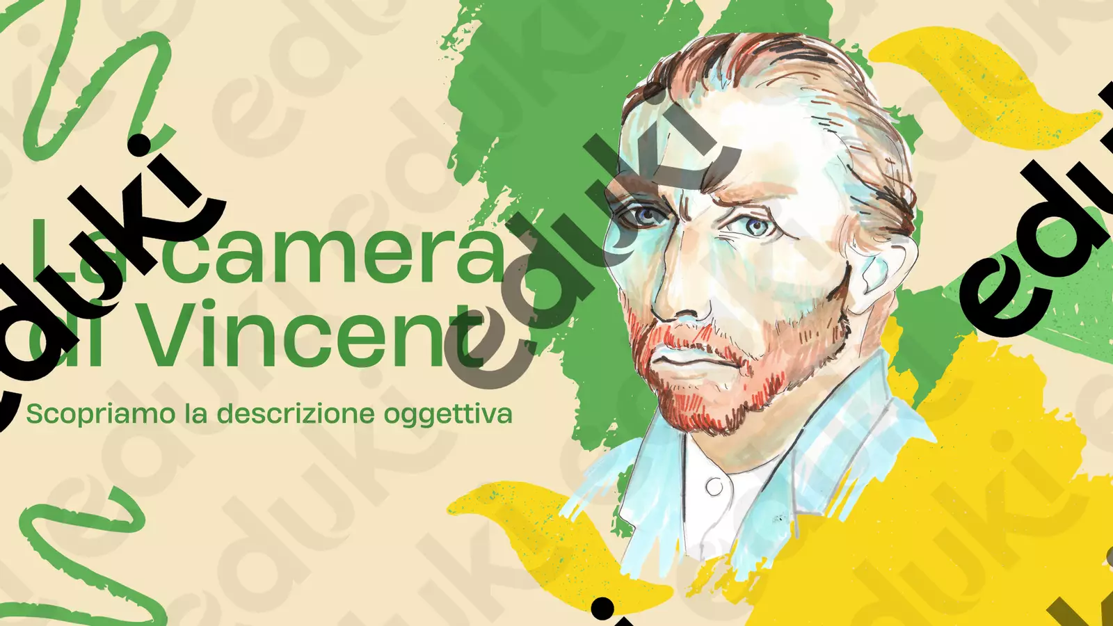 La descrizione oggettiva: "La camera di Vincent" Presentazioni / Lavagne - La descrizione oggettiva: "La camera di Vincent" - Maestra Rosanna - Pagina di copertina