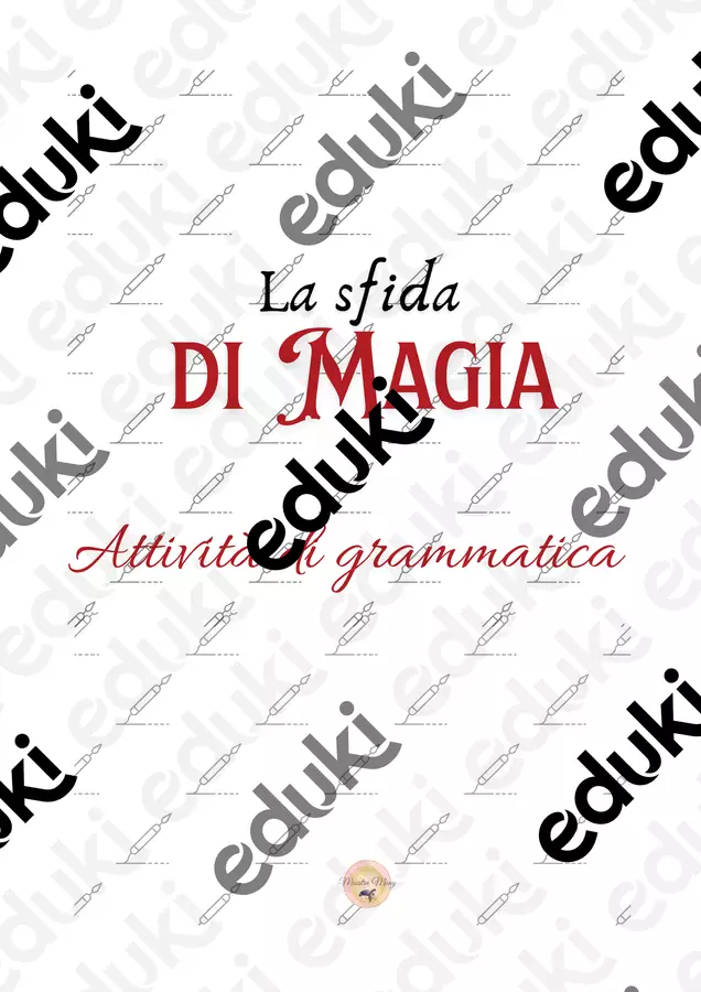 La sfida di Magia Attività di grammatica Giochi - La sfida di Magia Attività di grammatica - Maestra Mony - Pagina di copertina