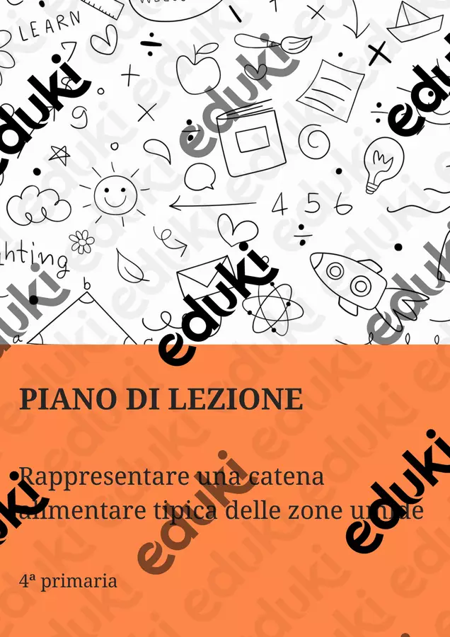 PL Rappresentare la catena alimentare tipica delle paludi Piani di lezione - PL Rappresentare la catena alimentare tipica delle paludi - Maestra Geo Giulia - Pagina di copertina