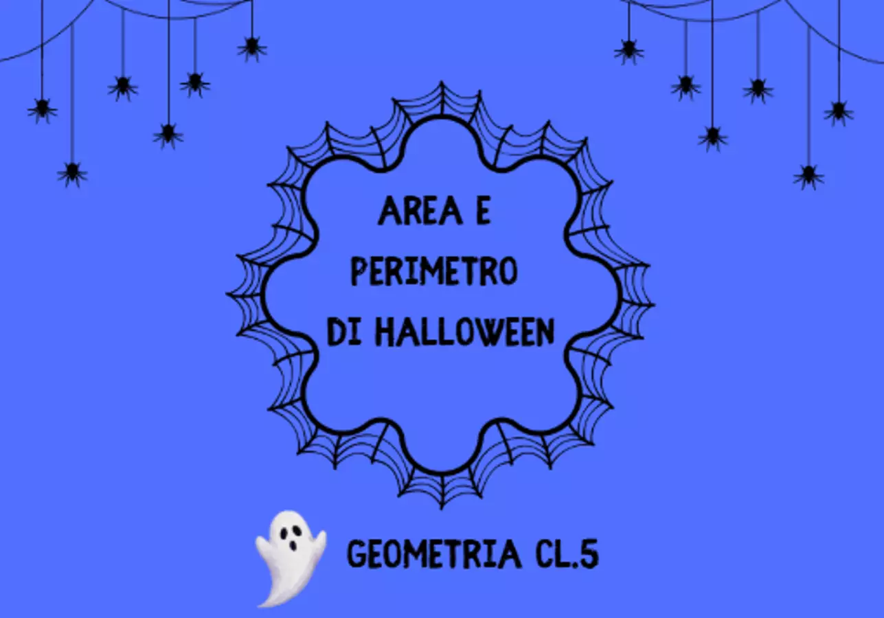 GEOMETRIA HALLOWEEN - cl.5 Esercizi - GEOMETRIA HALLOWEEN - cl.5 - Officina - didattica - Pagina di copertina