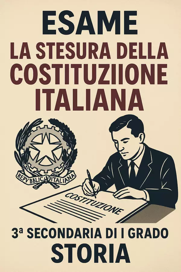 Esame di Storia: La Costituzione Italiana Compiti in classe/Test - Esame di Storia: La Costituzione Italiana - La Macchina del Sapere - Pagina di copertina