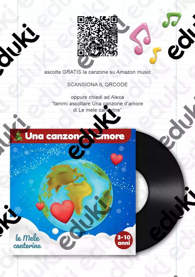 Una canzone d'amore Audio - Una canzone d'amore - Mela educational - Pagina di copertina