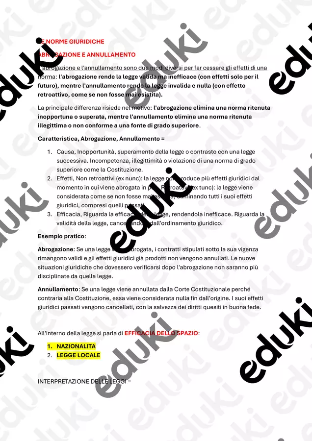 LE NORME GIURIDICHE - PARTE 2 Esercizi - LE NORME GIURIDICHE - PARTE 2 - Tutor_Eleonora - Pagina di copertina