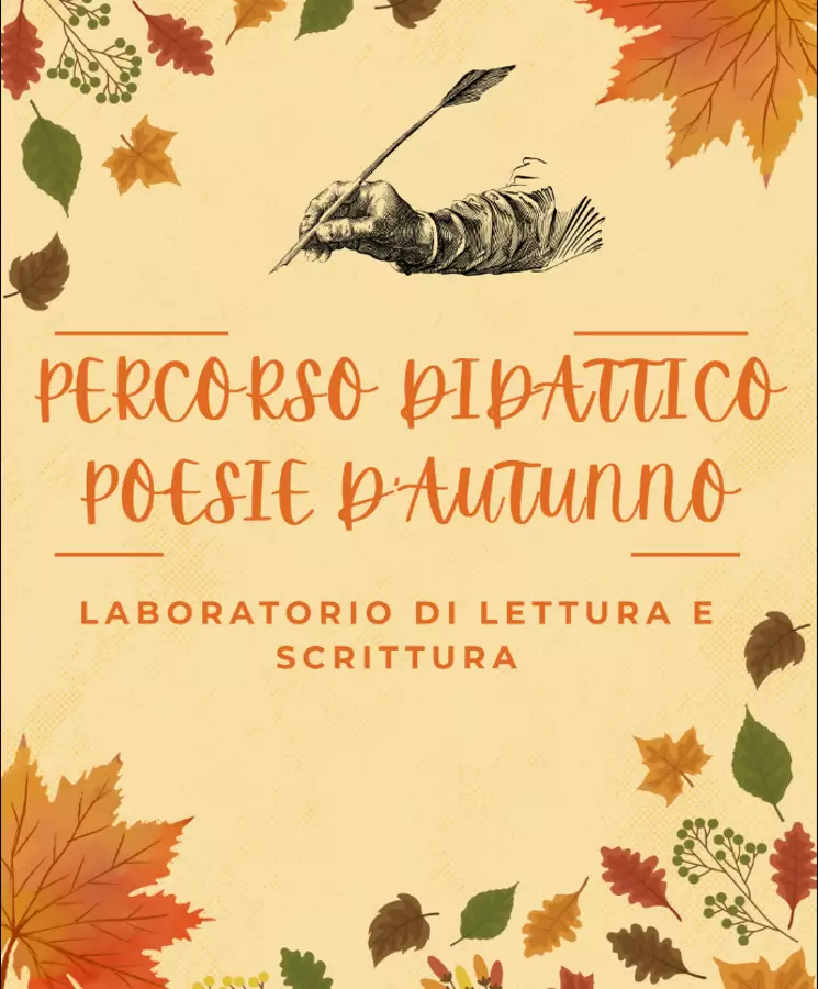 LABORATORIO DI LETTURA E SCRITTURA POESIE SULL'AUTUNNO Esercizi - LABORATORIO DI LETTURA E SCRITTURA POESIE SULL'AUTUNNO - ProfValeria - Pagina di copertina