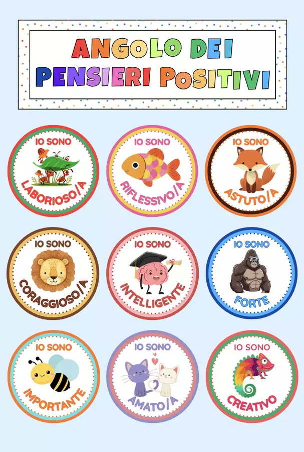 Flashcard dei pensieri positivi Flashcard - Flashcard dei pensieri positivi - La maestra Erika - Pagina di copertina