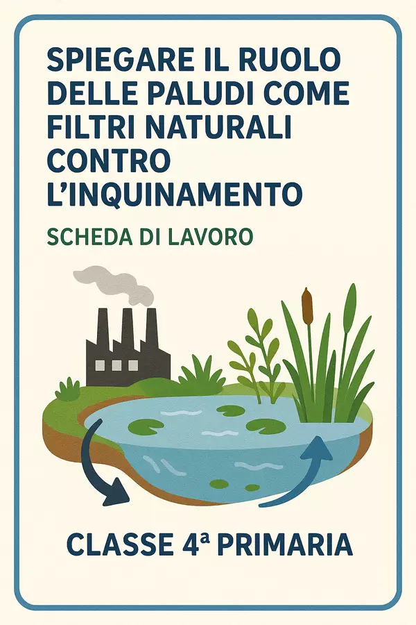SL paludi come filtri naturali contro l’inquinamento Esercizi - SL paludi come filtri naturali contro l’inquinamento - Maestra Geo Giulia - Pagina di copertina