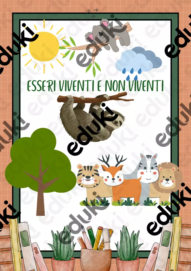 ESSERI VIVENTI E NON VIVENTI Esercizi - ESSERI VIVENTI E NON VIVENTI - Lucia Durante - Pagina di copertina