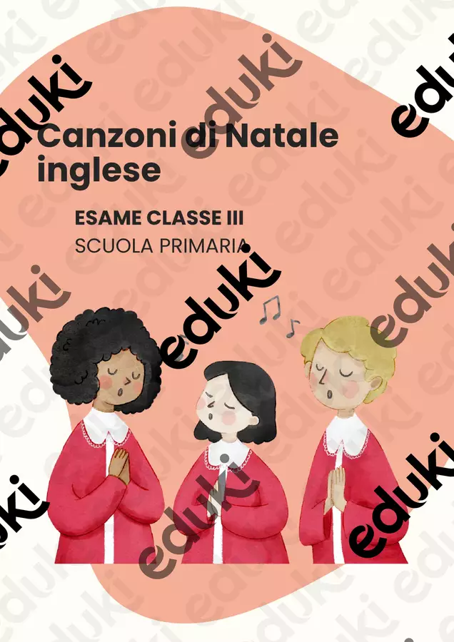Canzoni di Natale inglese esame Compiti in classe/Test - Canzoni di Natale inglese esame - Scuola a Colori - Pagina di copertina
